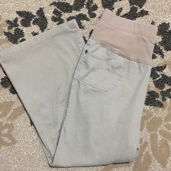 a.n.a  maternity khaki pants - Picture 2 of 7